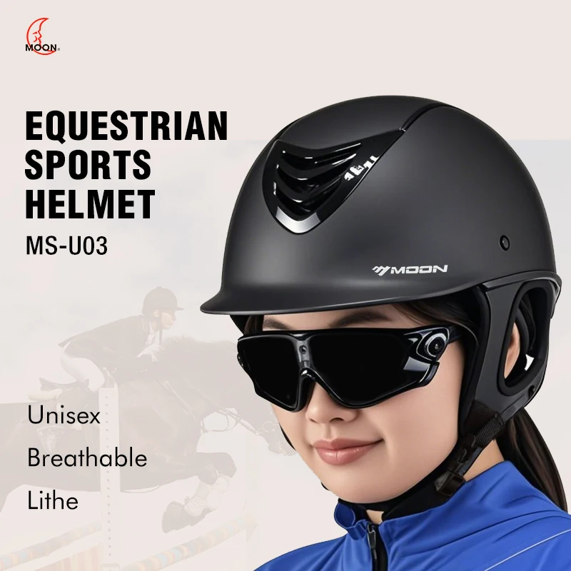 

Equestrian Helmets Professional Summer Ultra Light Adult and Children Adjustable Breathable Horse Riding Helmet Riding Cap