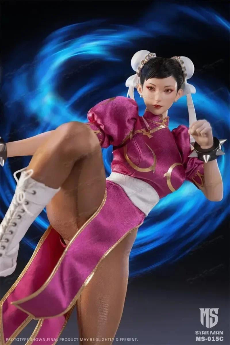 

In Stock STAR MAN MS-015 Female Fighter Chunli 1/6 Pack Rubber Motorized Doll Handmade Model Toy Gift Collection
