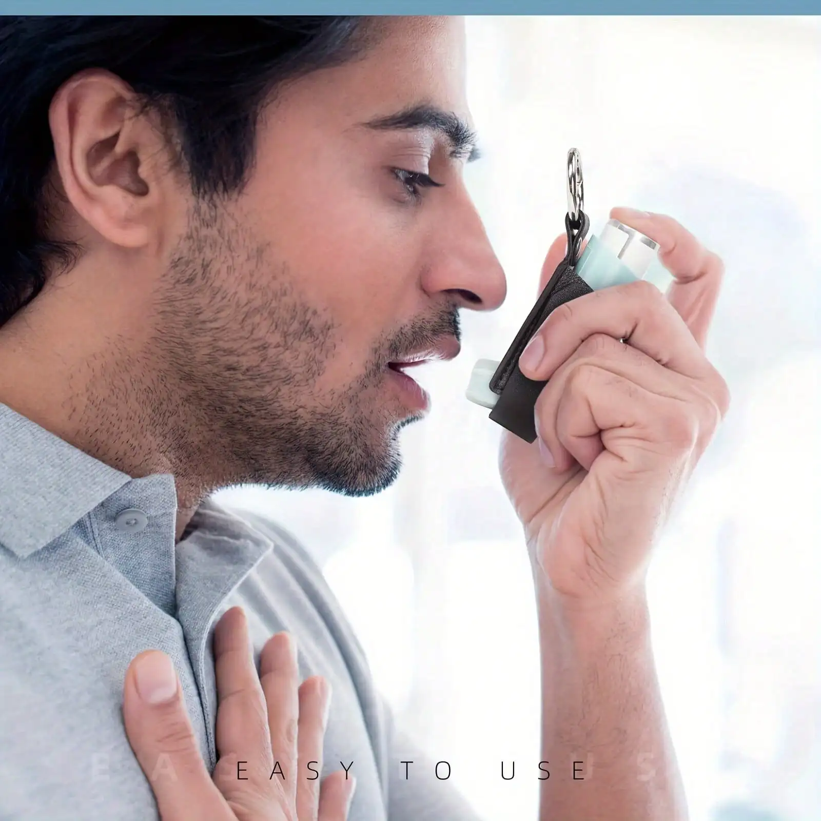

Asthma inhaler keychain holder, casual cough bottle protector, portable, available in multiple colors, suitable for outdoor use