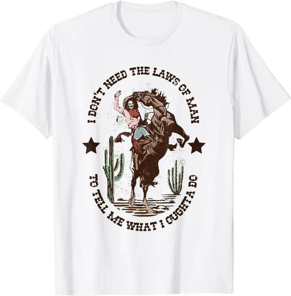 Мне не нужны законы человека, чтобы сказать мне, что мне делать, футболка, сделанная в США, высокое качество, 100% хлопок, короткий рукав