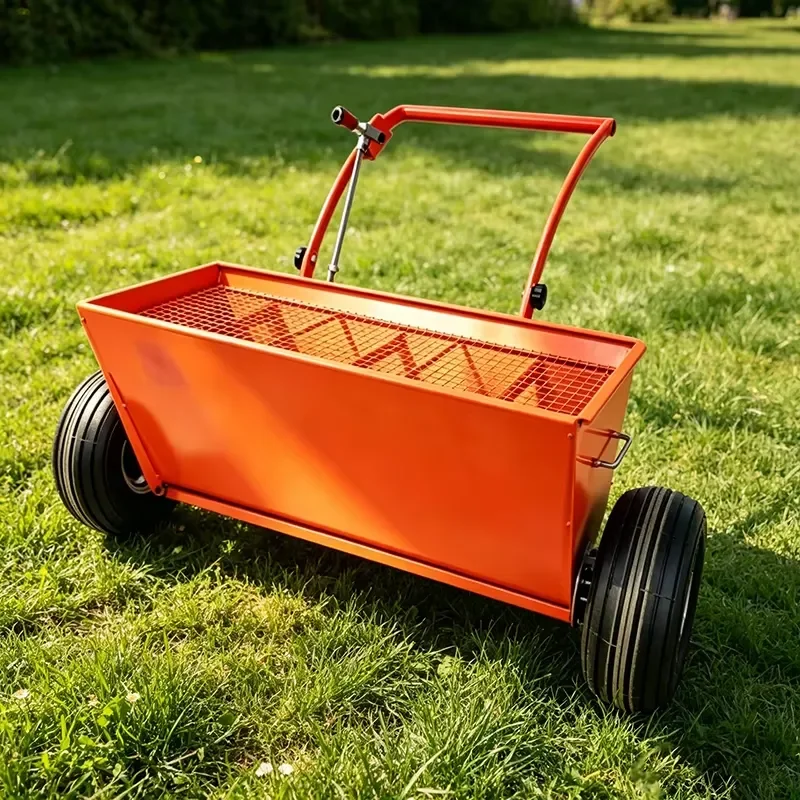 Concrete Material Spreader Easy Operate Emery Hand-push Wrench Paver Lifter Portable Hand-push Spreader with Screen Mesh