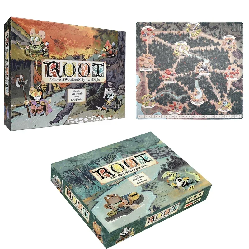 Juegos de Leder Juegos de cartas de raíz The Riverfolk Juegos de mesa de expansión Juegos de desarrollo intelectual Juegos de fiesta familiar para padres e hijos