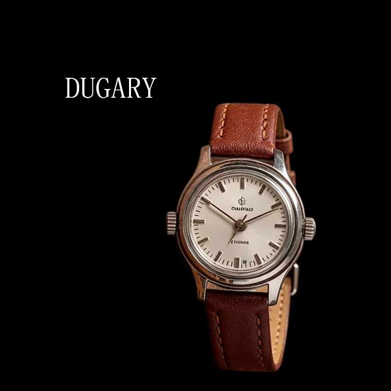 DUGARY vintage manual mechanical watch for women 90s inventory Wristwatches 36mm shang hai brand Relogio Masculino clock