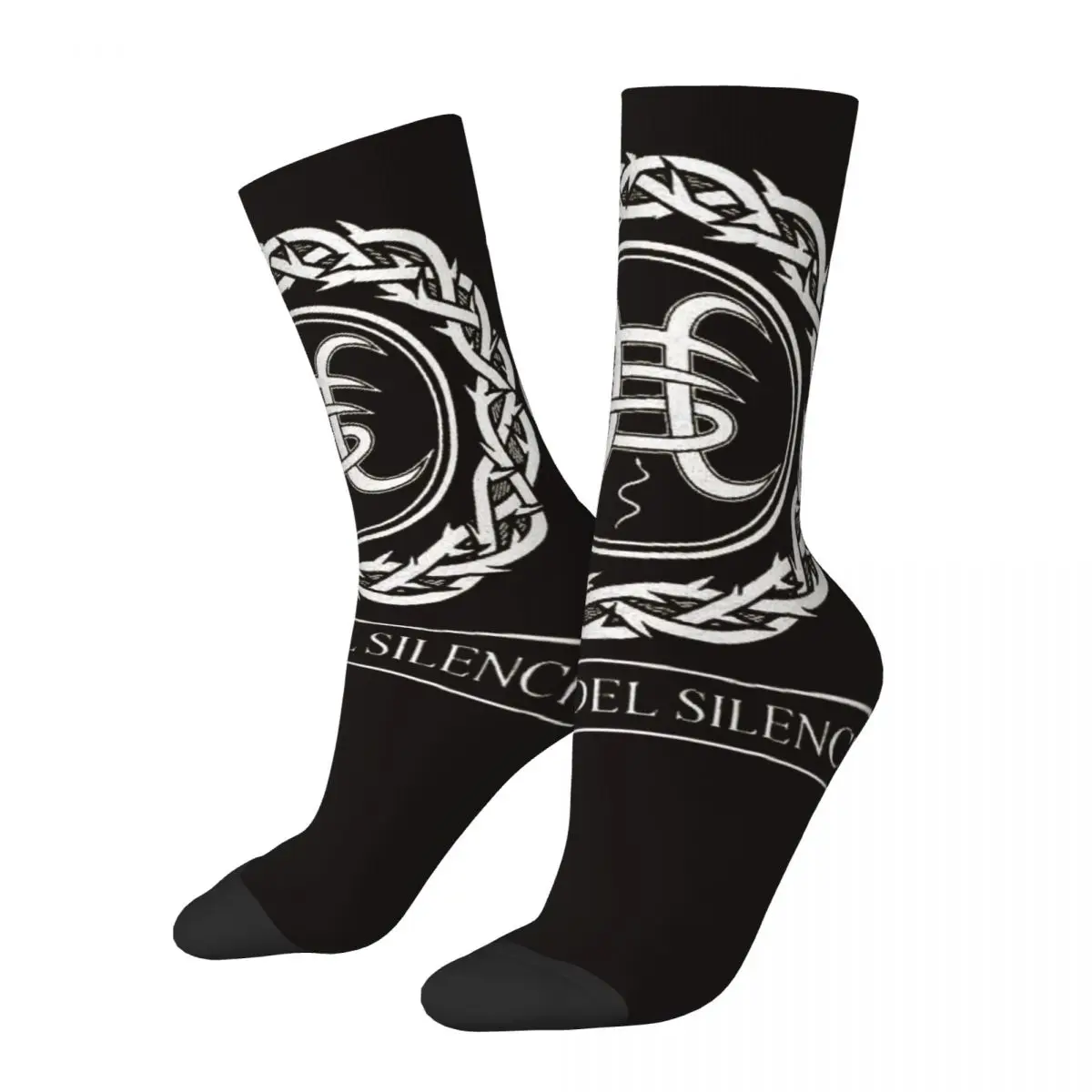 HEROES DEL SILENCIO Men Women Happy Socks Windproof Novelty Spring Summer Autumn Winter Stockings Gift