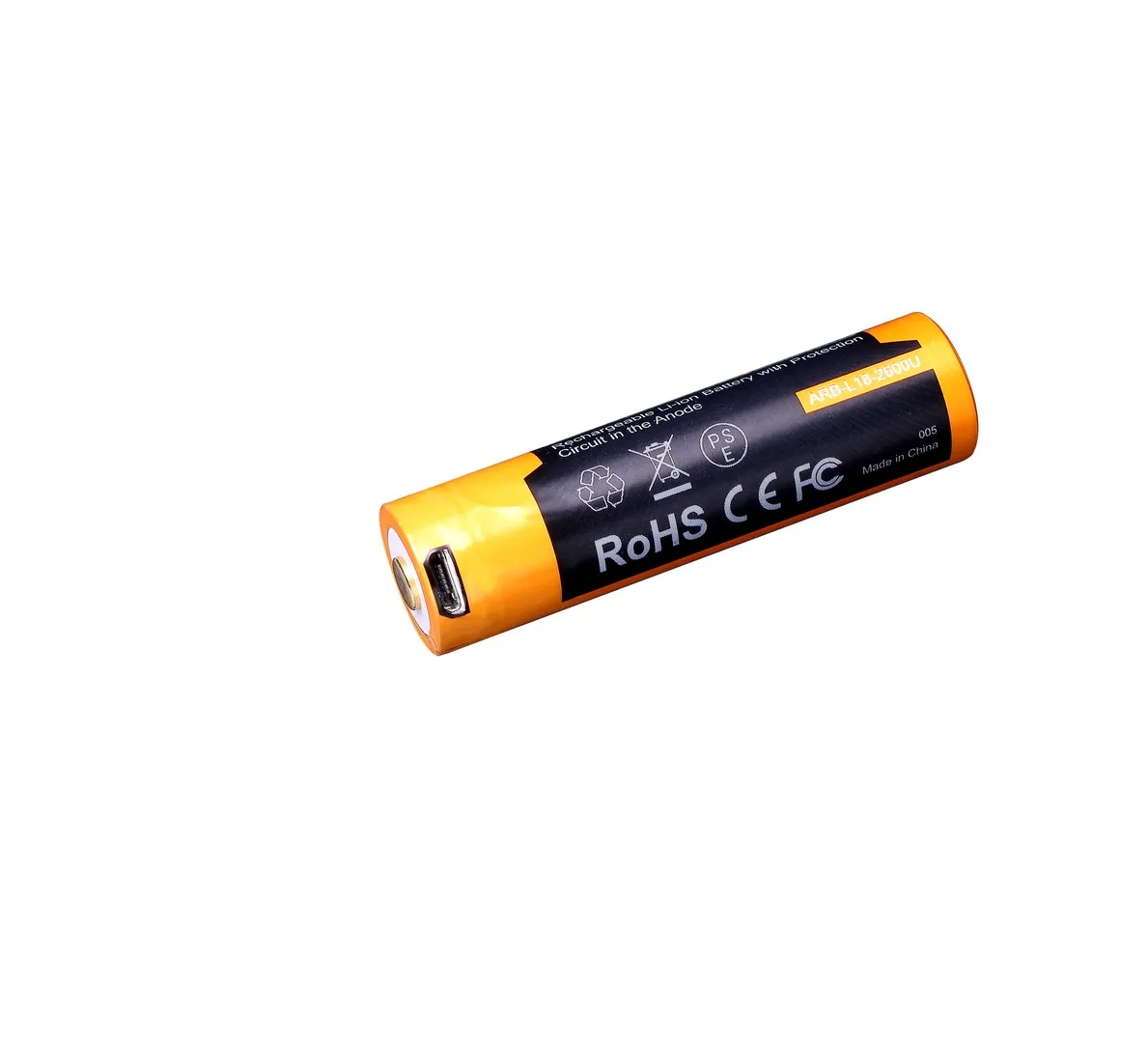 Fenix ARB-L18-2600U USB Charging 2600mAh 18650 Rechargeable Li-ion Battery