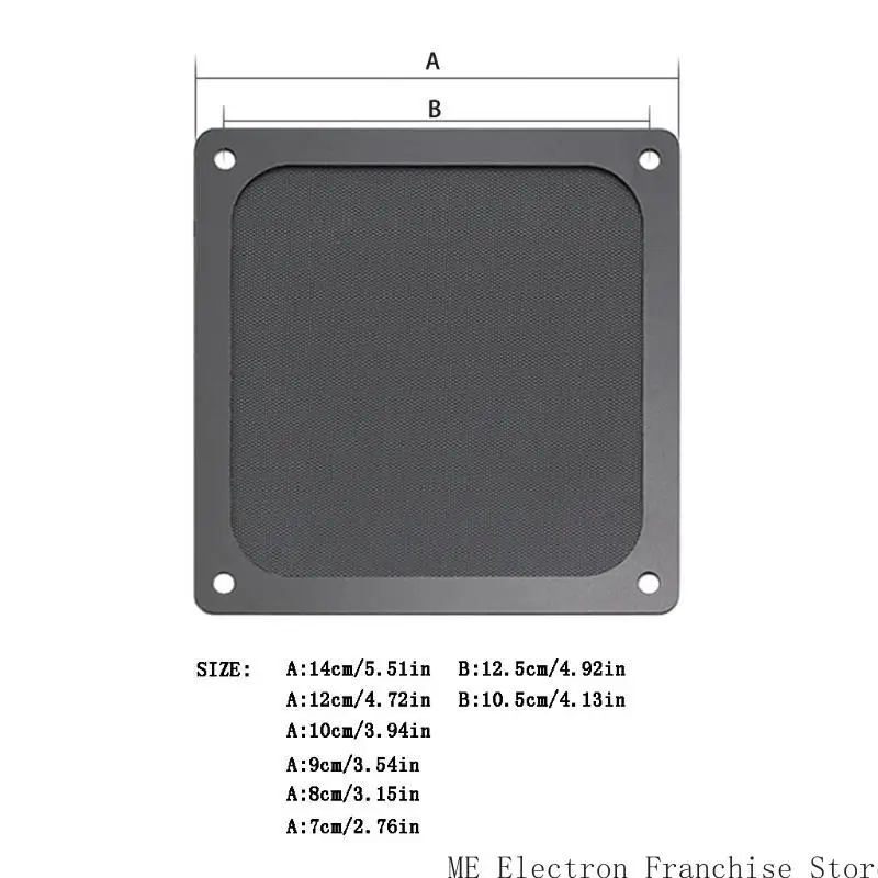 T5EA PC Chassis Cooling Dust Filter PVC Net Guard Fan Dustproof for Case
