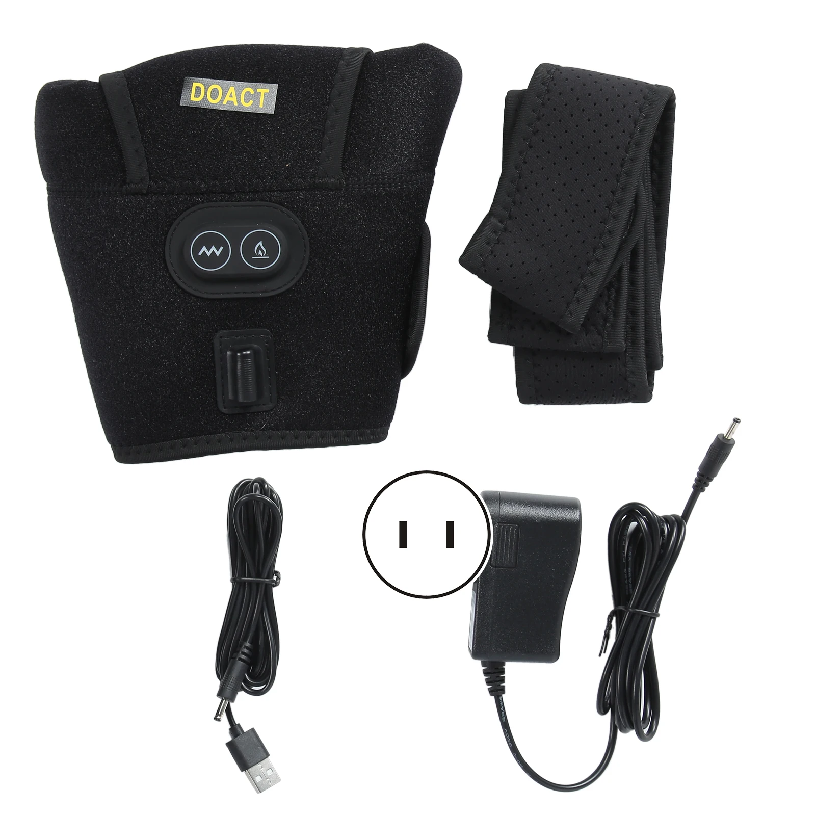 

Double Pressure Shoulder Protector with 1.8m Charger Cable Black Heat Vibration Shoulder Support Brace 100‑240 Shoulder Brace