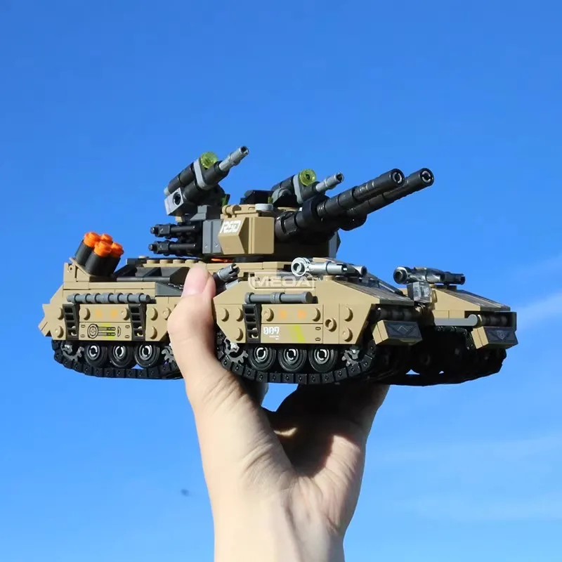 

Мамонтный тяжелый танк, строительный блок, военный вооруженный ракетный грузовик, деформируемая модель кирпича, сделай сам, советский MK-3, штурмовая игрушка с двойной трубкой