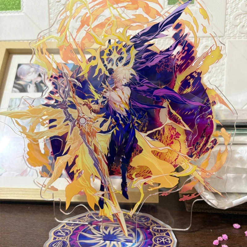 لعبة Khaslana Phainon حامل نموذج الشكل الاكريليك الدائمة علامة الليزر تذكرة شارة ورقة ملونة تأثيري زخرفة الطاولة