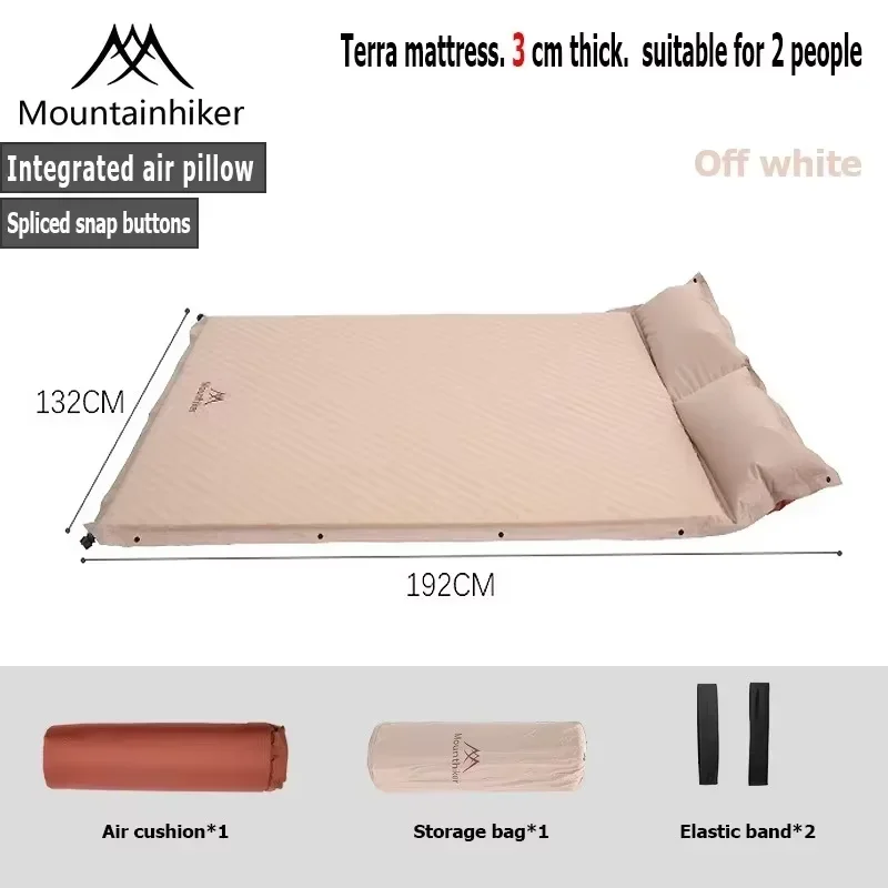 MOUNTAINHIKER Ultra-dikke 3CM & 5CM Camping Zelfopblaasbare Matras Memory Foam Enkel/Dubbel Waterdichte Mat Campingbed Mat Buiten