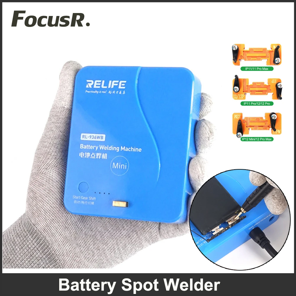 

RELIFE RL-936WB Portable Mini DIY Spot Welder with Solding Quick Release Pen and IPhone X to 13 14 Battery Welding Repair Tools