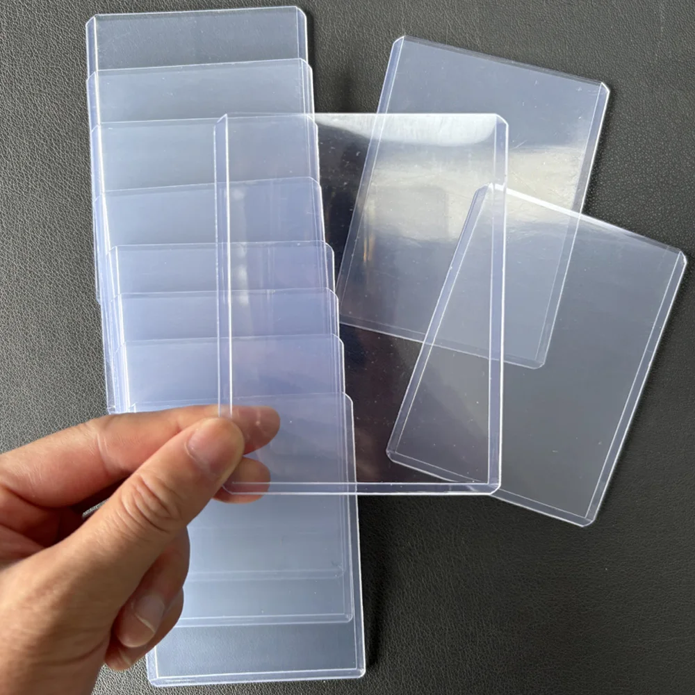 

Transparen Game Card Sleeves Hard Soft Card Holder Covered With Protective Filmclear Trading Protectors Props