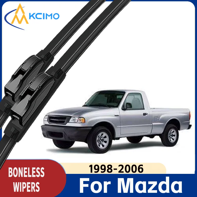 

All Season Windshield Wiper Blades for Mazda B series 1998-2006 Windscreen Wiper Soft Rubber Quiet Wiper Blade Car Accessories