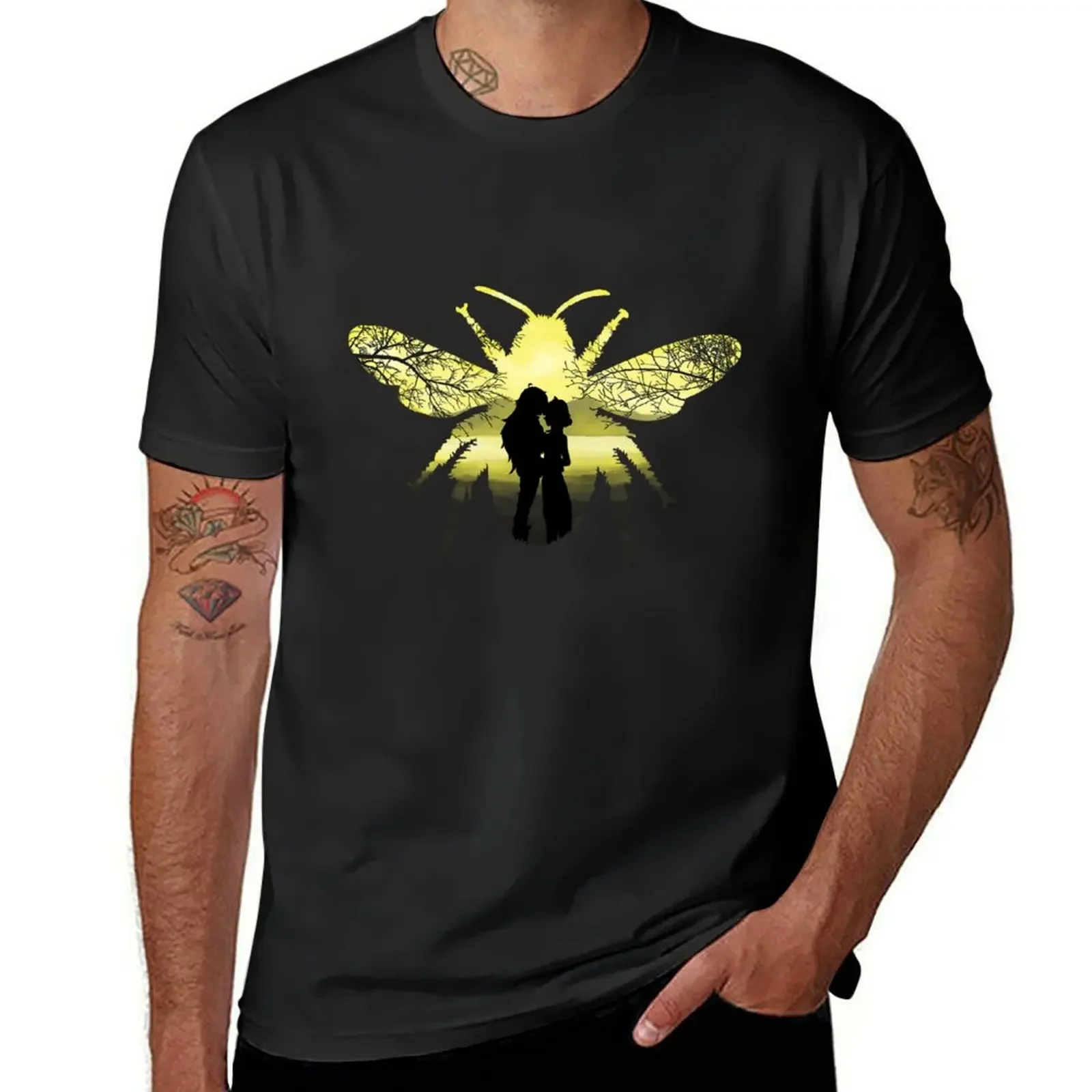 bumbleby sunset T-Shirt Aesthetic clothing customs design your own mens graphic t-shirts big and tall