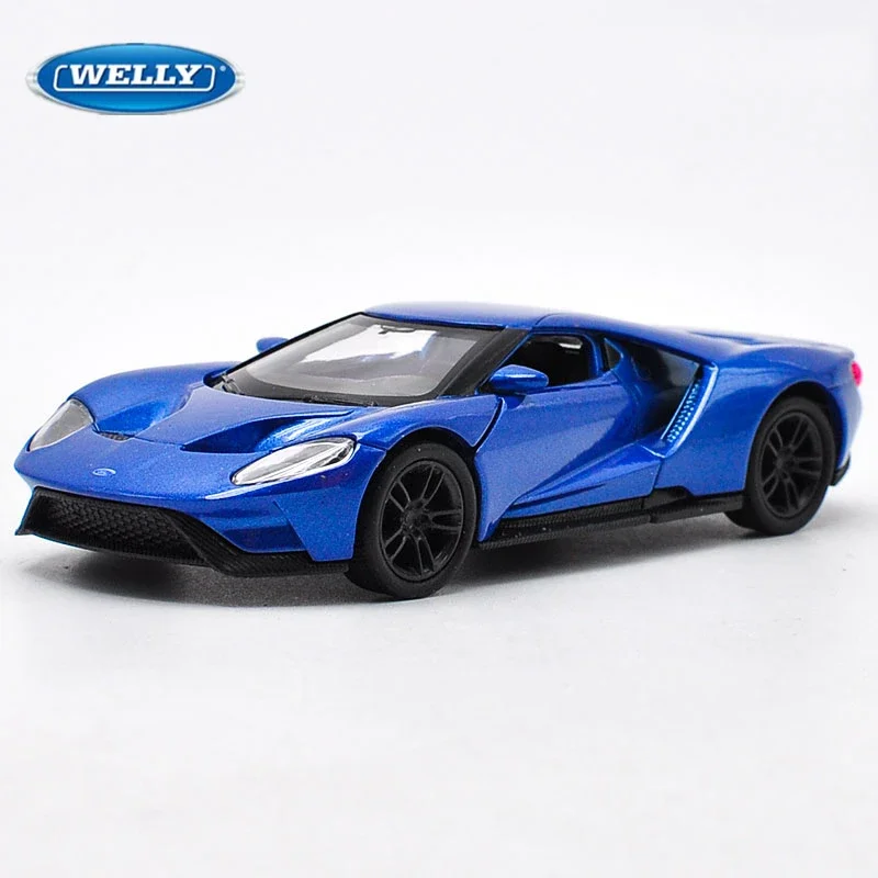 

WELLY 1:36 2017 Ford GT Alloy Sport Car Model High Simulation Diecast Metal Toy Vehicles Car Model Collection Childrens Toy Gift