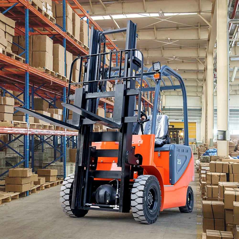 portable electric forklift 2.5 ton 3 ton 3.5ton 4 ton electric forklift truck lift height 3m 4m 5m 6m