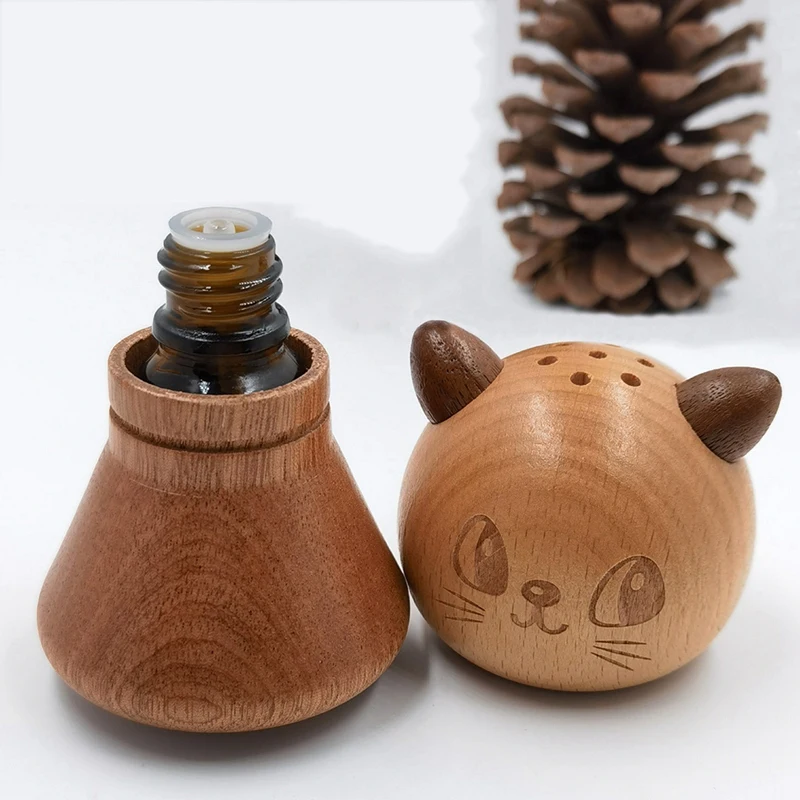 Creative Toothpick Holder Mini Household Storage Container Walnut Beech Wood Craft Gift Solid Wood Toothpick Box