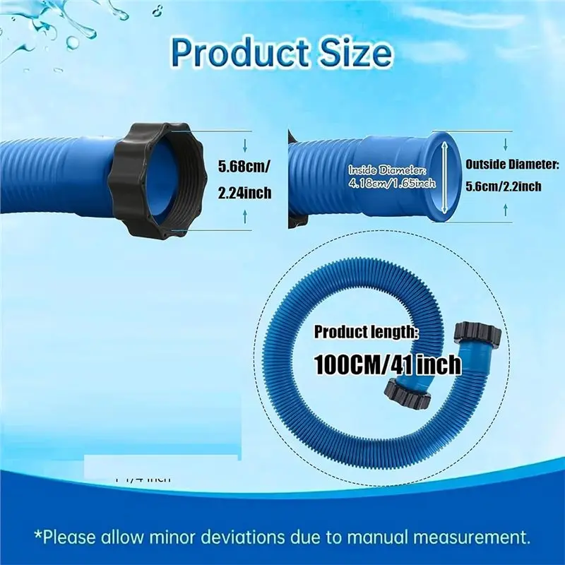 【Price Drop !!】29060E Filter Pump Connection Thickened Threaded Pool Hose Above Ground Pool Hose Conversion Kit