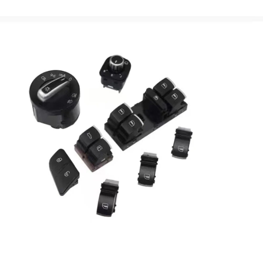 

Headlight Switch Kit For VW/For Jetta/For GTI/For Golf MK5 MK6 Auto 8 Pieces 3C8941431A 5ND941431B 5ND959857 5ND959855