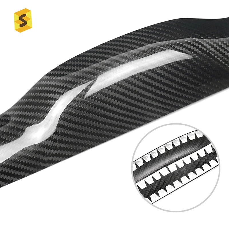 ES Carbon Fiber Interior Accessories Trunk Licence Plate Decorative Plate For Fiat 500 /Abarth Innovative Design