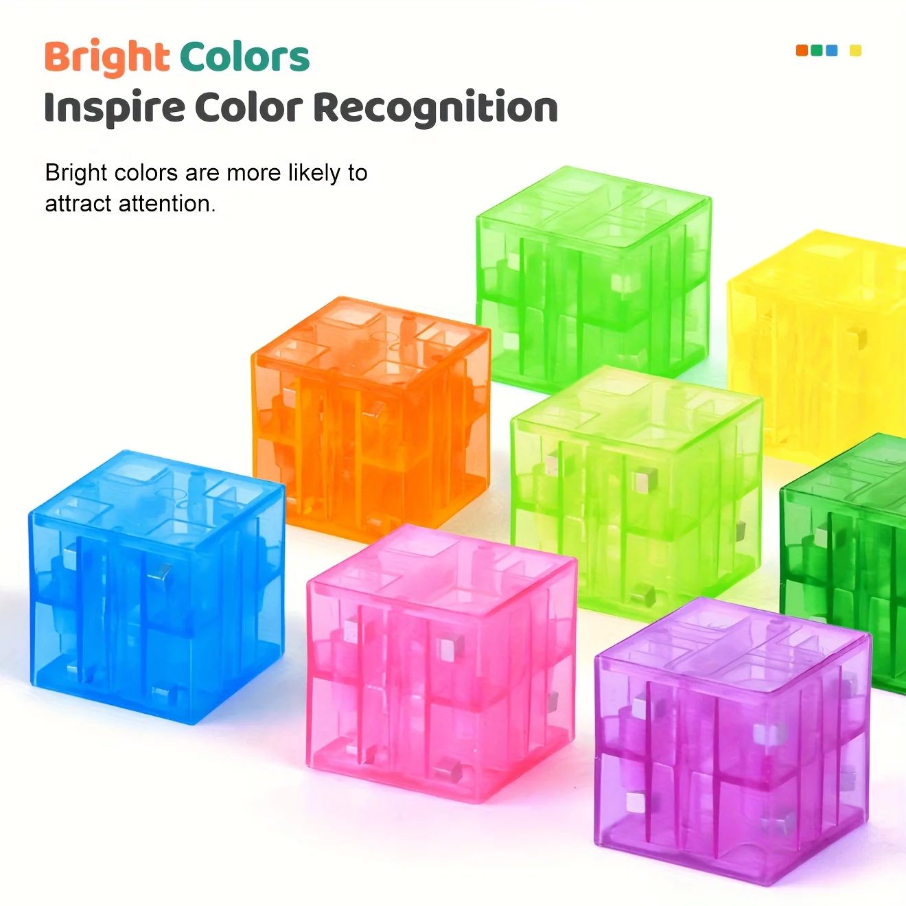 Transparent Magnetic Building Blocks Toy Colorful Magnetic Cubes Construction Preschool STEM Educational Sensory Kids Toys Gift