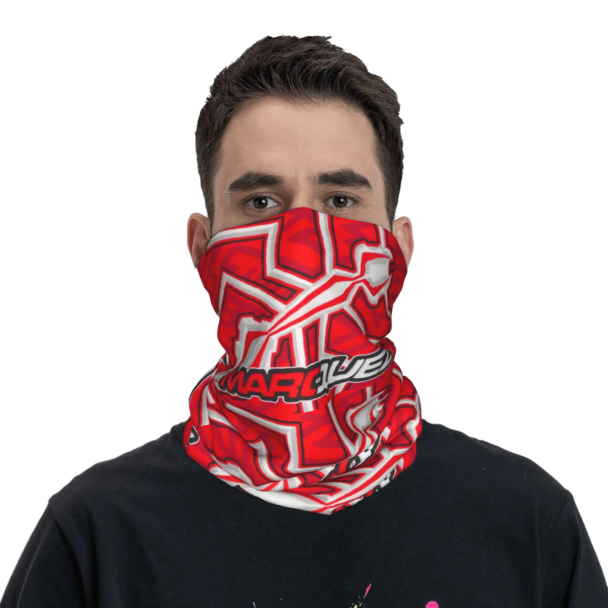 Custom M-Marced Motor 93 Bandana Neck Warmer Men Women Winter Ski Tube Scarf Gaiter Motorcycle Rider Face Cover