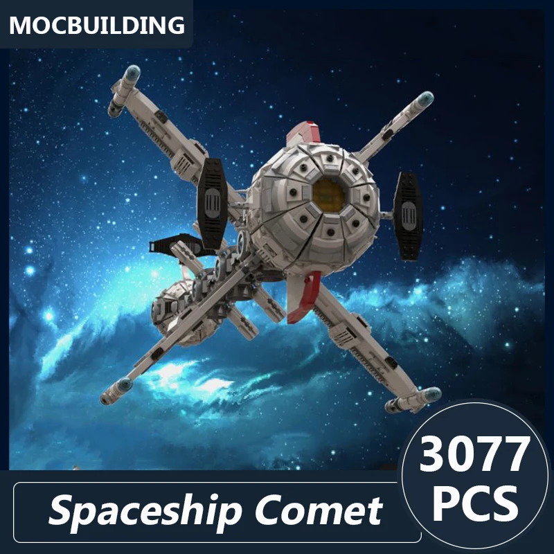 

Spaceship Comet Model From Capitain Future Moc Building Blocks Diy Assembled Bricks Space Series Display Xmas Toys Gifts 3060PCS