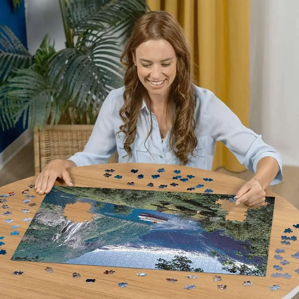 300/500/1000 pçs norueguês fiordo paisagem quebra-cabeça para gamer quarto sala de estar decoração família diversão atividade amigo presente