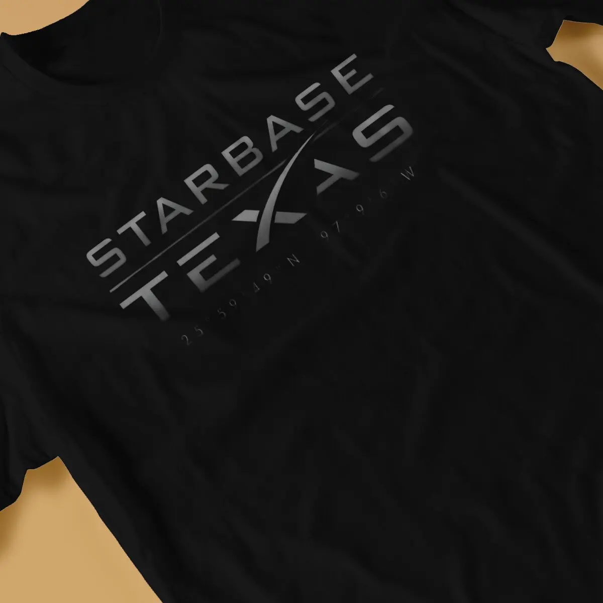 Space X Starbase Texas Boca Chica Art Tshirt Graphic Men Tops Vintage Fashion Summer Polyester Clothes Harajuku T Shirt