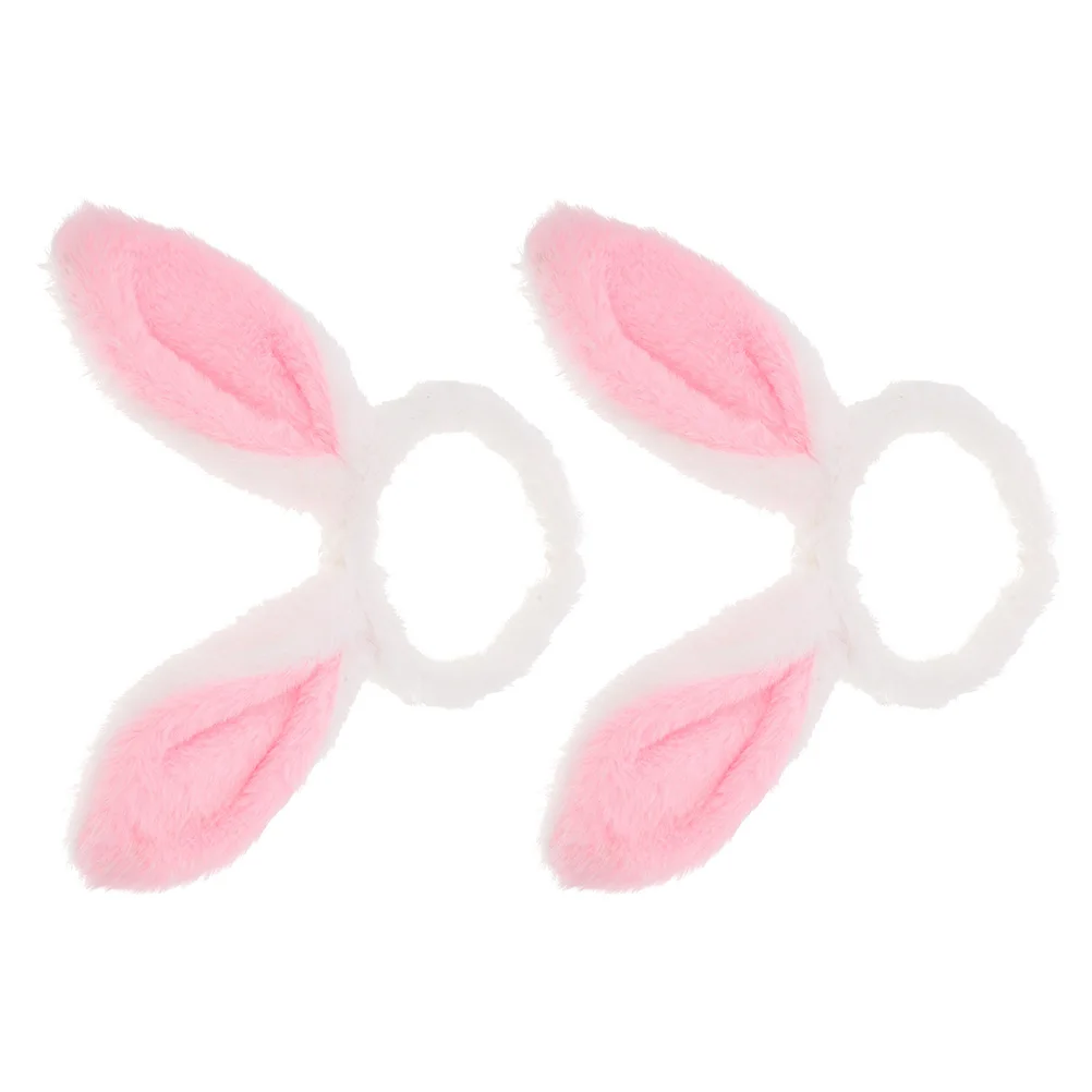 

2pcs White Cartoon Bunny Ears Headband for Girls Women Easter Party Costume Accessories Hair Decorations
