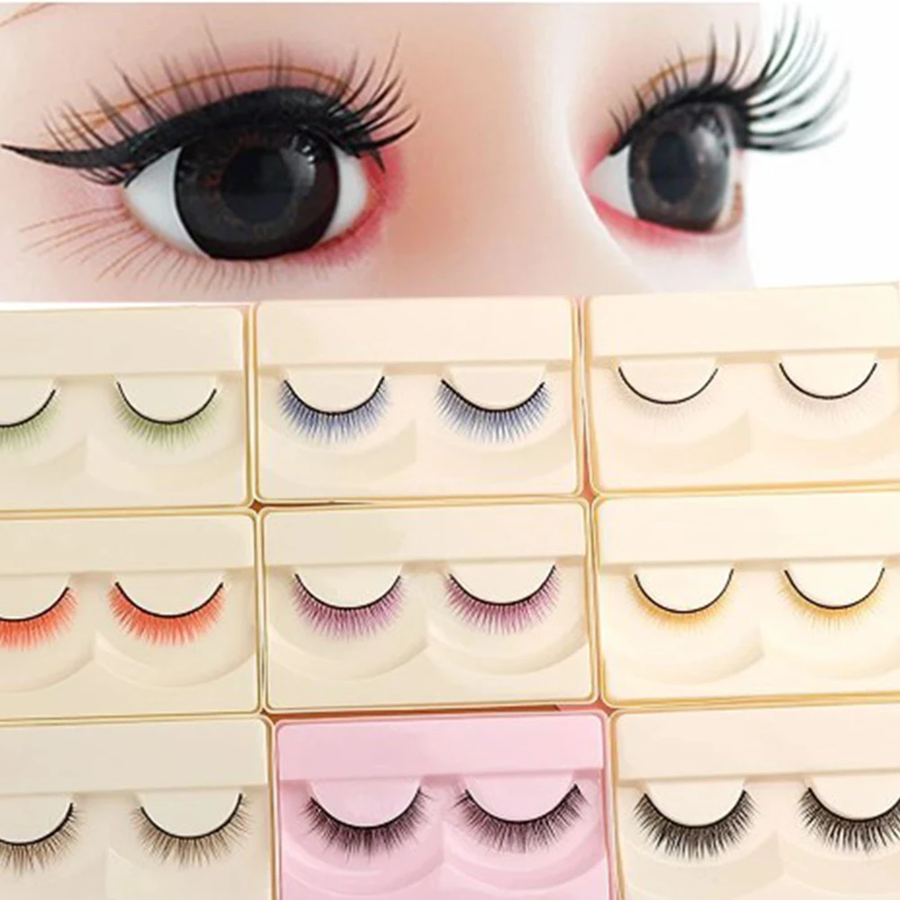 8mm Doll Eyelashe Lashes Cosplay False Eyelashes Anima Simulation False Lash DIY Dolls Modification Decoration Accessorie