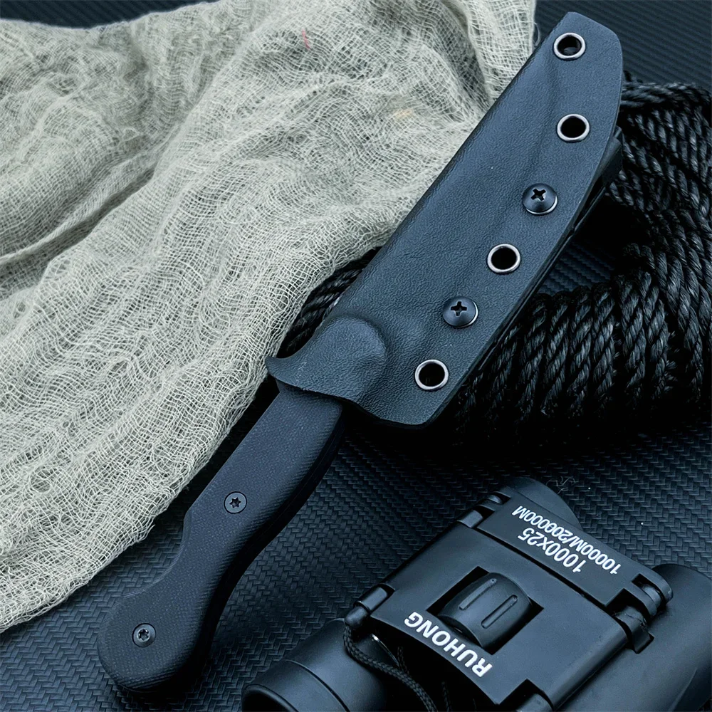 TOPS النيل شفرة مثبتة سكين مع غمد 8Cr13Mov شفرة فولاذية G10 مقبض عالية الجودة سكين تخييم في الهواء الطلق