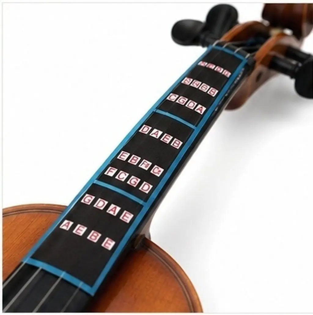 Violin Fingerboard Sticker Paper Adhesive Easy Remove Fret Marker Label Helping Beginners Understand Violin Finger Guide Fret