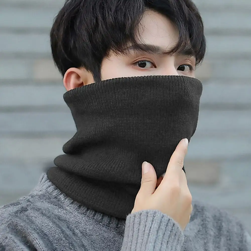 أزياء المرأة وشاح محبوك الصلبة الكشمير مثل الشتاء سنود الأوشحة سيدة الدافئة الصوف الفراء سميكة للجنسين الرجال الرقبة وشاح الدائري