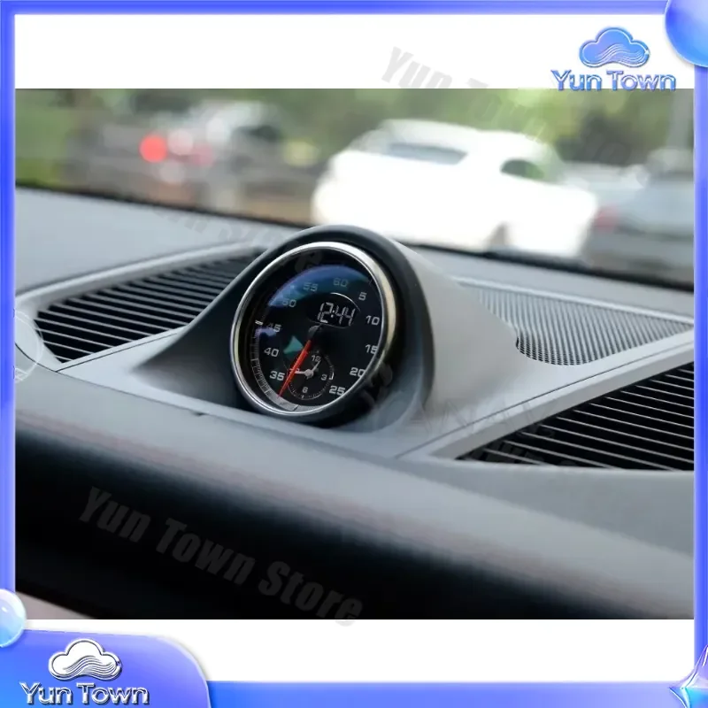 Electronic Dashboard Compass Clock Stopwatch Meter for Macan 2014 2015 2016 2017 2018 2019 2020 interior car accessory