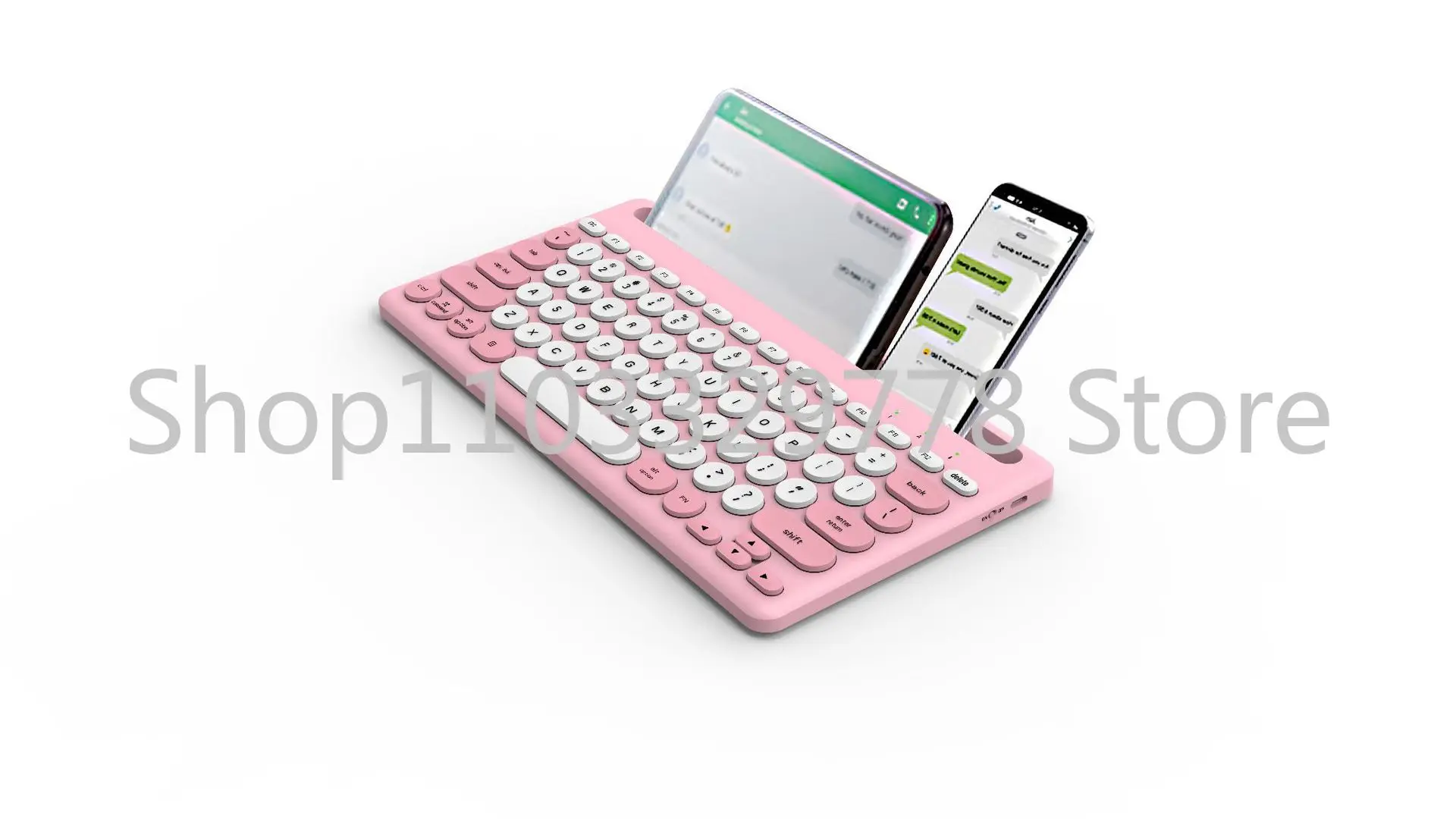 Card Slot Four-Channel Bluetooth Keyboard W13 Mute Laptop Computer Phablet round Parts Cap 2.4G Wireless