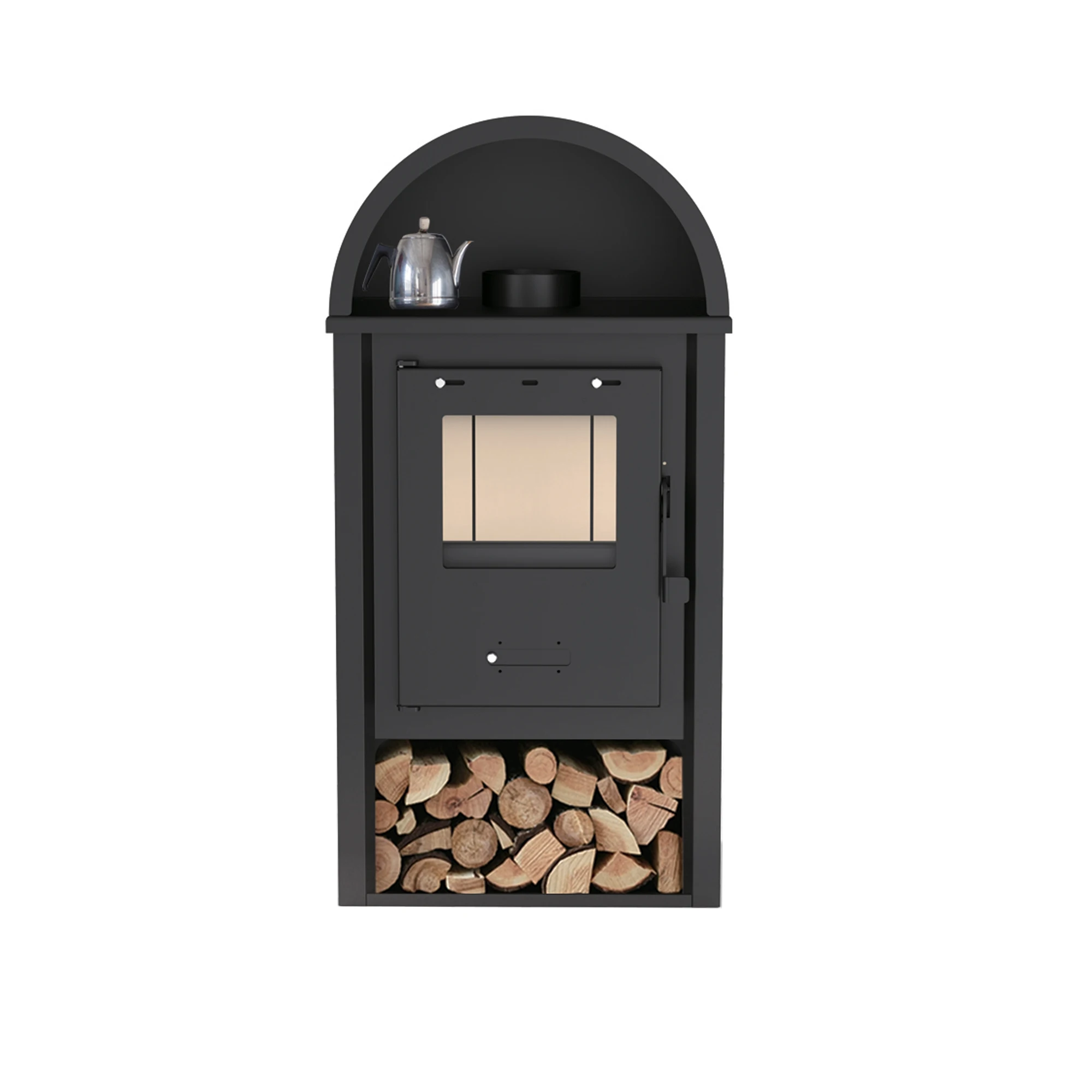 

Luxurious and practicalR0902B Modern Design Smokeless Home Heating Wood Burning Stove Indoor Fireplace Wood Stove for Sale