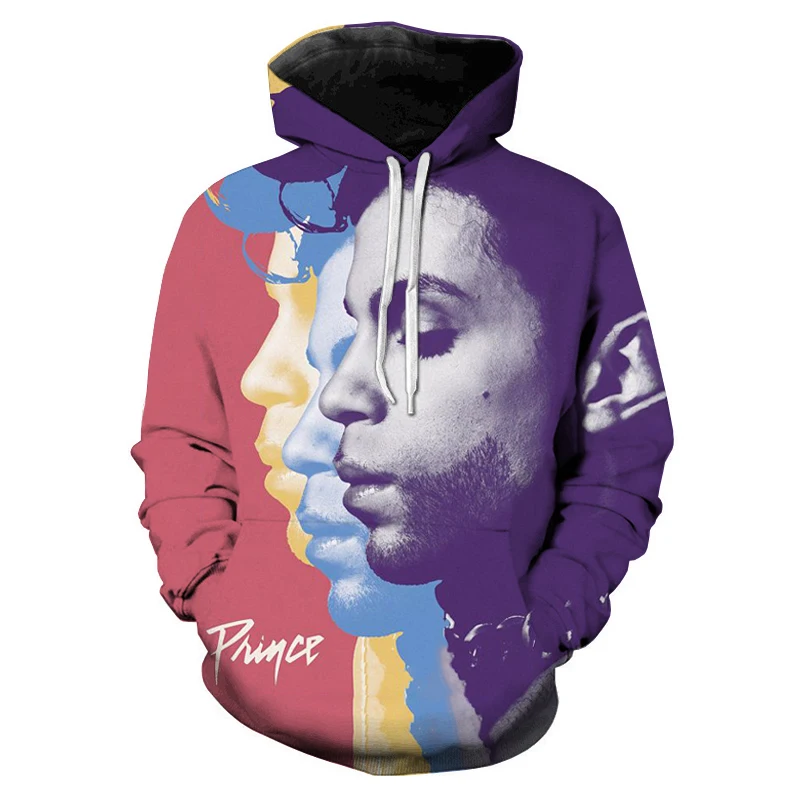 Prince Rogers Nelson 3d Print Men/Women Hoodie Casual Oversized Pullover Streetwear Popular Sweatshirt Fashion Trend Men Clothes