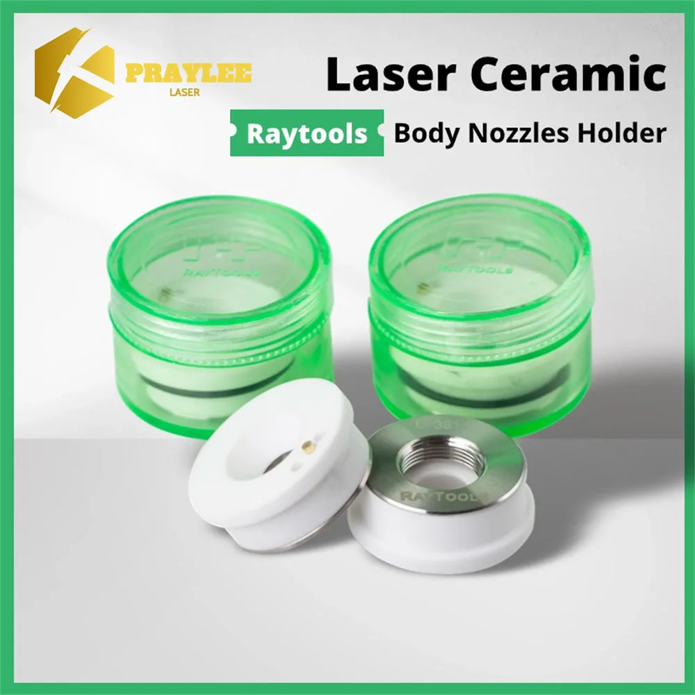 

Praylee Original Raytools Laser Ceramic Nozzle Holder Dia.28/32mm M14 for Fiber Cutting Head BT230 BT240 BMH110