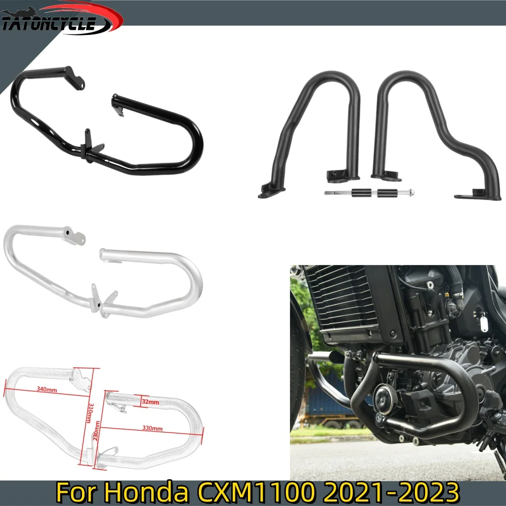 

For Honda Rebel 1100 CMX1100 CMX 1100 Motorcycle Accessories Engine Guard Crash Bar Bumper Frame Protection 2021