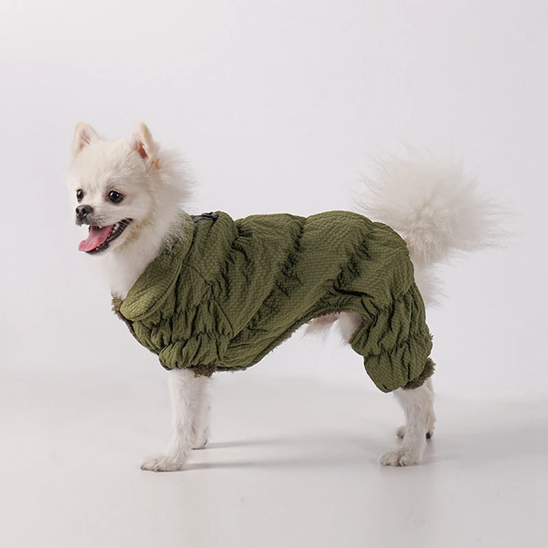 Winter Dog Clothes For Small Dogs Fleece Warm Dog Jacket Waterproof Pet Jumpsuit Coat Chihuahua Clothing Overalls Puppy Costume