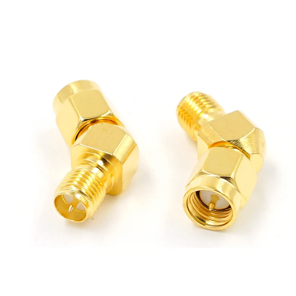 5pcs 45 Degree Adapter Connector for FPV Race Goggle Antenna Converter SMA Male TO RP SMA Female 135 Degree