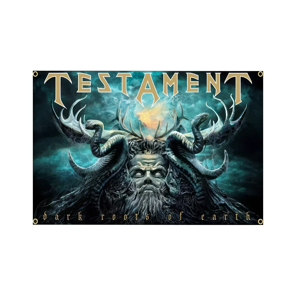 XXFLAG 90X150CM Testament Band Flag Famous rock bands in the United States Polyester Printing Thrash Metal Banner For Decor