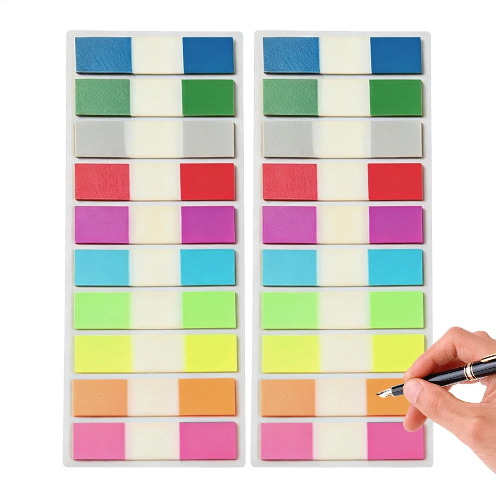 Colored Page Markers Index Tabs Sticky Reading Labels Transparent Page Markers for Students Teachers, Notebook Textbook Journal