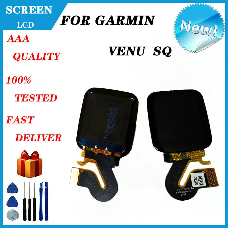 

Original Smartwatch LCD Display For Garmin Venu SQ Music Sport Smart Watch LCD screen Repair Replace Parts Free Shipping