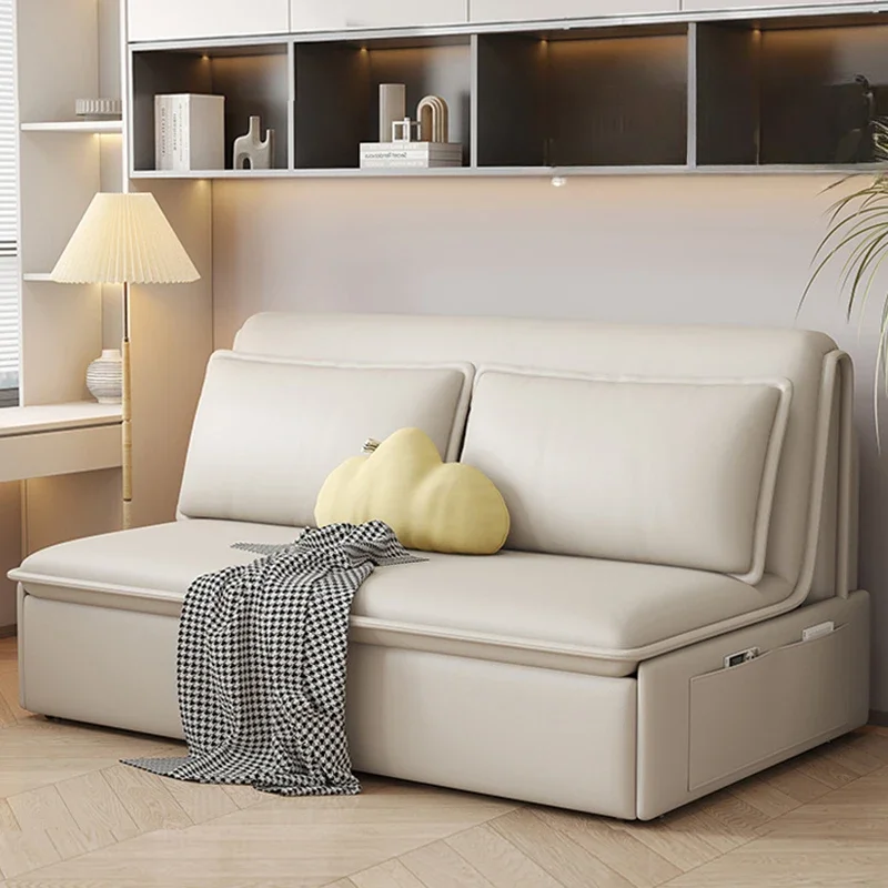 

Modern Recliner Living Room Sofas Lazy Multifunction Bedroom Foldable Sofa Bed Modern Simple Design Home Furniture Divano LLLS