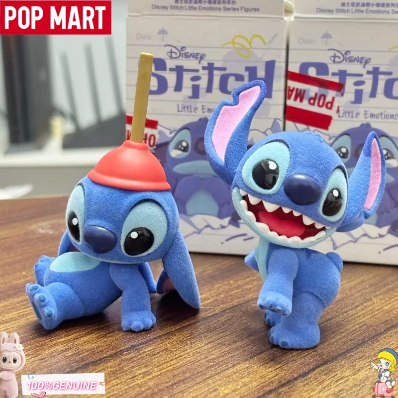 

POP MART Disney Stitch Little Emotions Series Blind Box Mystery Box Lovely Ornaments Figurines Home Decor Desktop Model Dolls