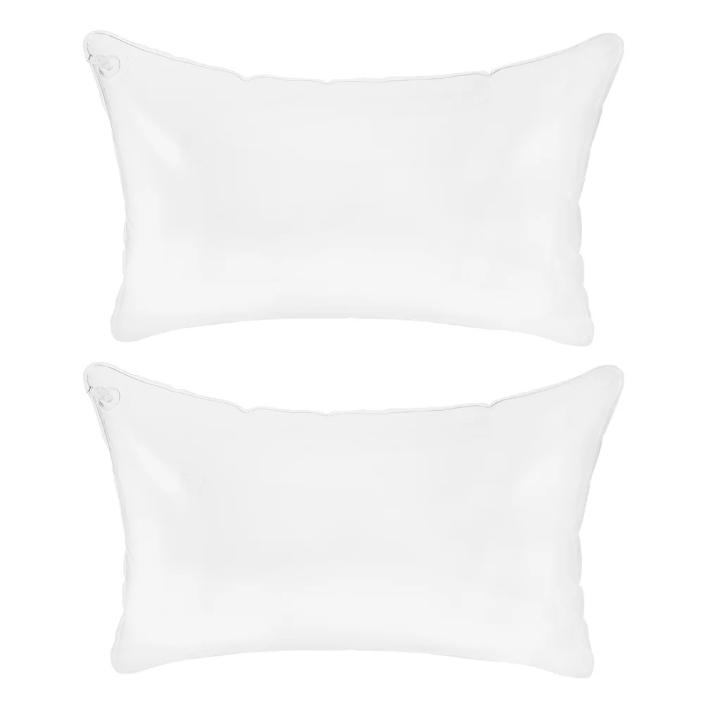 

2Pcs Inflatable Pillow PVC Material Portable Lightweight Travel Camping Cushion Easy to Clean Inflatable Pillow