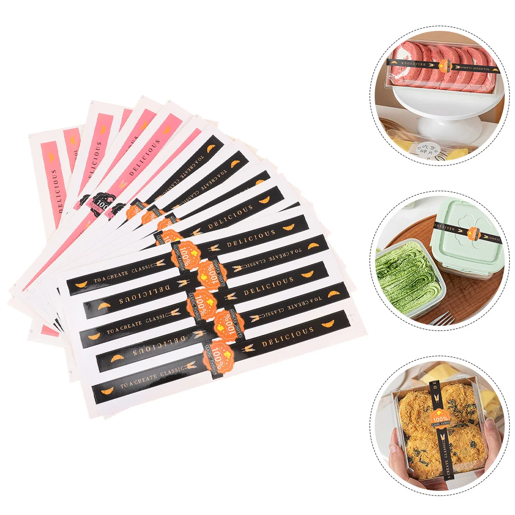 

200Pcs Self-Adhesive Baking Seal Labels Stickers Cookie Cake Boxes Waterproof Oil-Resistant Elegant Decoration Professional