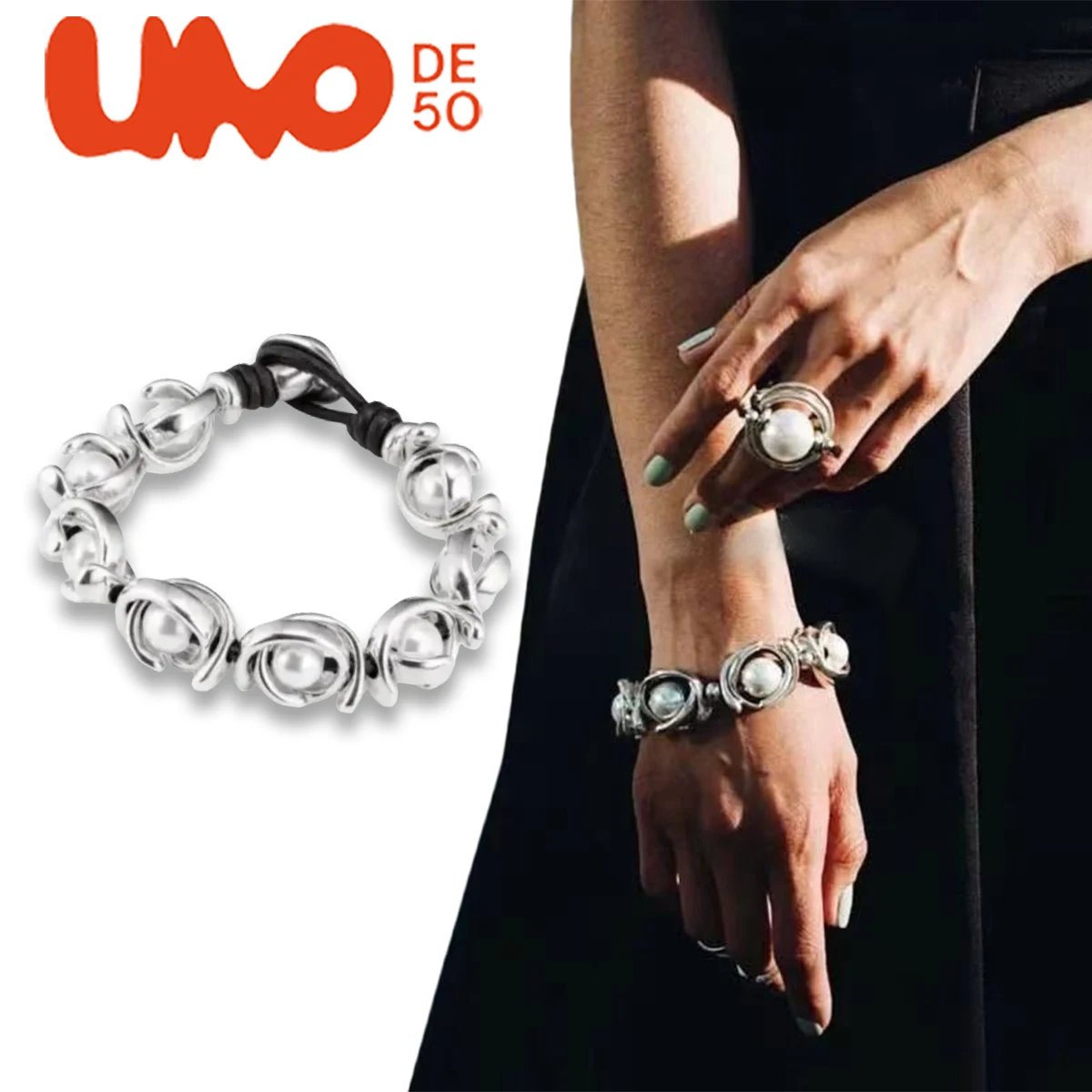 

UNODE50 Bracelet Trendy brand fashion personality ins niche design light luxury high-end bracelet